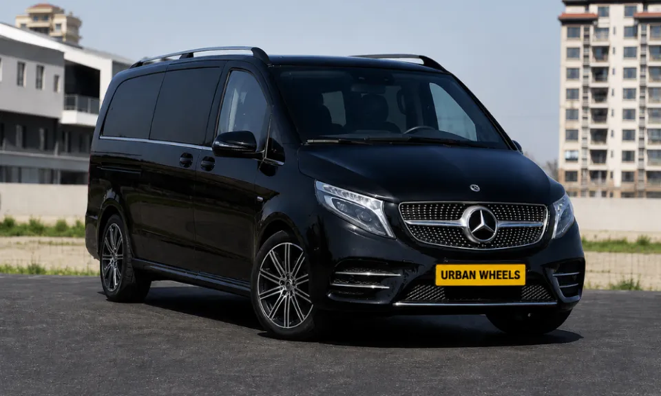 Mercedes Benz V Class minivan available to rent in Nairobi